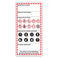 Workplace Labels, Cardstock, 3" W x 6" H, French Advanced Consulting and Training Ltd.