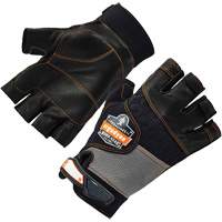Gants demi-doigts en cuir r&eacute;duisant les impacts ProFlex 901, Petit, Paume en Cuir fleur, Poignet Boucle et crochet Advanced Consulting and Training Ltd.