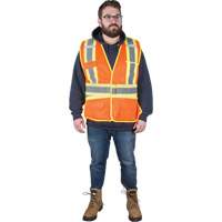 Veste d'arpenteur r&eacute;sistante aux flammes, Orange haute visibilit&eacute;, Moyen, Polyester Advanced Consulting and Training Ltd.