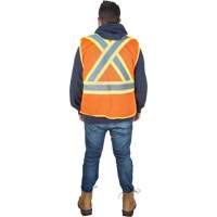 Veste d'arpenteur r&eacute;sistante aux flammes, Orange haute visibilit&eacute;, Moyen, Polyester Advanced Consulting and Training Ltd.