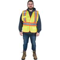 Veste d'arpenteur r&eacute;sistante aux flammes, Jaune lime haute visibilit&eacute;, Moyen, Polyester Advanced Consulting and Training Ltd.