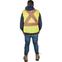 Veste d'arpenteur r&eacute;sistante aux flammes, Jaune lime haute visibilit&eacute;, Moyen, Polyester Advanced Consulting and Training Ltd.