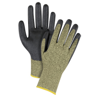 Gants &eacute;lastiques sans coutures r&eacute;sistants &agrave; la coupe noir & jaune, Taille 2T-Grand/11, Calibre 13, Rev&ecirc;tement Mousse de nitrile, Enveloppe en Aramide, ASTM ANSI niveau A6 Advanced Consulting and Training Ltd.