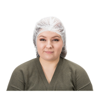 Pleated Bouffant Cap, Polypropylene, 19", White Advanced Consulting and Training Ltd.