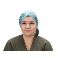 Pleated Bouffant Cap, Polypropylene, 21", Blue Advanced Consulting and Training Ltd.