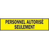 Ruban de signalisation pour barricade, Français, 3" la x 200' lo, 3,5 mils, Noir sur jaune Advanced Consulting and Training Ltd.