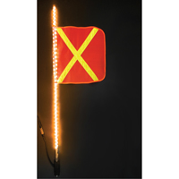 Safety Whip&reg; Heavy-Duty LED Whips, Hitch Mount, 4 High, Orange with Reflective Advanced Consulting and Training Ltd.