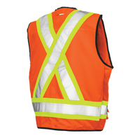 Surveyor Safety Vest, High Visibility Orange, Large, Polyester Advanced Consulting and Training Ltd.