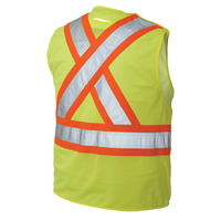 5-Point Tearaway Safety Vest, High Visibility Lime-Yellow, Large/X-Large, Polyester Advanced Consulting and Training Ltd.