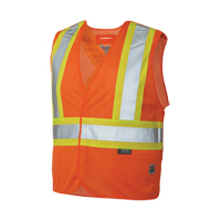 5-Point Tearaway Safety Vest, High Visibility Orange, Large/X-Large, Polyester Advanced Consulting and Training Ltd.