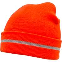 High Visibility Knit Hat with Reflective Stripe, High Visibility Orange, Acrylic Advanced Consulting and Training Ltd.