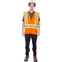 Veste de s&eacute;curit&eacute; pour la circulation, Orange haute visibilit&eacute;, Moyen, Polyester Advanced Consulting and Training Ltd.