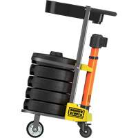 Chariot de transport avec plateau pour barri&egrave;re PLUS, 75' lo, M&eacute;tal, Orange Advanced Consulting and Training Ltd.