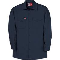 Chemise de travail de protection contre l'arc &eacute;lectrique, Petit, Bleu marin Advanced Consulting and Training Ltd.