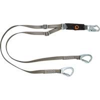 V-Series Tie-Back Lanyard, 6', Carabiner Center, Snap Hook Leg Ends, Polyester Advanced Consulting and Training Ltd.