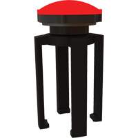 Balise stroboscopique rouge et support pour le syst&egrave;me de barri&egrave;re PLUS, Noir Advanced Consulting and Training Ltd.