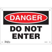Enseigne Do Not Enter, 7" x 10", Aluminium, Anglais Advanced Consulting and Training Ltd.