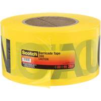 Ruban pour barri&egrave;res pour services publics souterrains Scotch, Anglais, 3" la x 1000' lo, 2 mils, Noir sur jaune Advanced Consulting and Training Ltd.