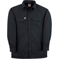 Twill Work Shirt with Snap, Men's, Small, Black Advanced Consulting and Training Ltd.