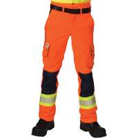 Pantalons cargo haute visibilit&eacute; antid&eacute;chirure, Polyester, 28, Orange haute visibilit&eacute; Advanced Consulting and Training Ltd.