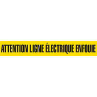 Ruban pour barricade, Français, 3" la x 1000' lo, 2 mils, Noir sur jaune Advanced Consulting and Training Ltd.