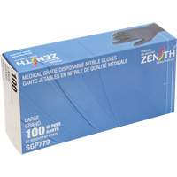 Gants jetables de calibre m&eacute;dical r&eacute;sistants &agrave; la perforation, Grand, Nitrile, 5 mils, Sans poudre, Noir, Classe 2 Advanced Consulting and Training Ltd.