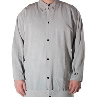 Cowhide Split Leather Welding Jacket, Leather, Small, Grey Advanced Consulting and Training Ltd.