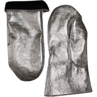 Heat Resistant Welding Mitt, Aluminized Carbon/Leather, One Size, Protects Up To 800° F (426.66° C) Advanced Consulting and Training Ltd.