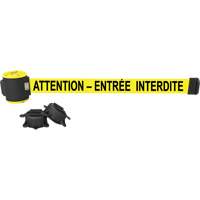 Barri&egrave;re &agrave; fixation murale, Plastique, Fixation magn&eacute;tique, 30', Ruban Jaune Advanced Consulting and Training Ltd.