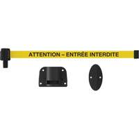 Plus Wall Mount Barrier System, Plastic, Screw Mount, 15', Yellow Tape Advanced Consulting and Training Ltd.