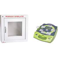 D&eacute;fibrillateur enti&egrave;rement automatis&eacute; AED Plus en anglais avec armoire murale munie d'une alarme, Automatique, Anglais, Classe 4 Advanced Consulting and Training Ltd.