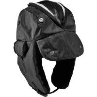 N-Ferno&reg; Zippered Trapper Hat, Polyurethane/Satin Lining, Medium/Small, Black Advanced Consulting and Training Ltd.