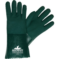 Chemical Resistant Gloves, Size Large, 14" L, PVC, Jersey Inner Lining Advanced Consulting and Training Ltd.