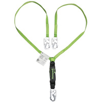 Miller&reg; HP Shock-Absorbing Lanyard, 4', Locking Snap Hook Center, Locking Snap Hook Leg Ends, Polyester Advanced Consulting and Training Ltd.