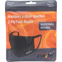 Masques r&eacute;utilisable &agrave; deux couches, Polyester, Noir Advanced Consulting and Training Ltd.