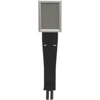 Porte-distributeur/enseigne pour poteaux de barri&egrave;re pour le contr&ocirc;le des foules, Noir Advanced Consulting and Training Ltd.