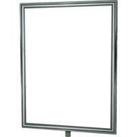 Heavy-Duty Vertical Sign Holder for Classic Posts, Polished Chrome Advanced Consulting and Training Ltd.