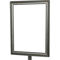 Heavy-Duty Vertical Sign Holder for Classic Posts, Satin Chrome Advanced Consulting and Training Ltd.