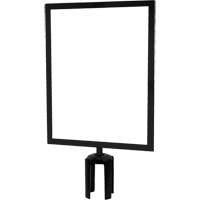 Heavy-Duty Horizontal Sign Holder with Tensabarrier&reg; Post Adapter, Black Advanced Consulting and Training Ltd.