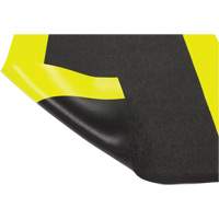 Airsoft Anti-Fatigue Mat, Pebbled, 3' x 5' x 3/8", Black/Yellow, PVC Sponge Advanced Consulting and Training Ltd.