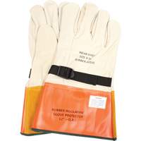 Leather Protector Gloves with Strap, Size 8, 12" L Advanced Consulting and Training Ltd.
