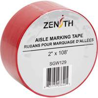 Aisle Marking Tape, 2" x 108', PVC, Red Advanced Consulting and Training Ltd.