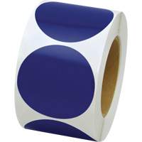 Coloured Marking Dots, Circle, 3" L x 3" W, Blue, Vinyl Advanced Consulting and Training Ltd.