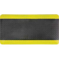 Anti-Fatigue Matting, Diamond, 1-2/3' x 3-1/4' x 3/4", Black/Yellow, Polyurethane Advanced Consulting and Training Ltd.