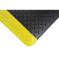 Anti-Fatigue Matting, Diamond, 1-2/3' x 3-1/4' x 3/4", Black/Yellow, Polyurethane Advanced Consulting and Training Ltd.