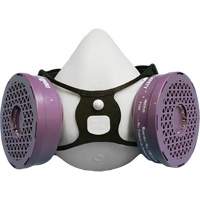 Ensemble de respirateur &agrave; demi-masque P100 Comfort-Air 400Nx noir sans soupape d'expiration, &eacute;lastom&egrave;re/Caoutchouc, Petit/Moyen Advanced Consulting and Training Ltd.