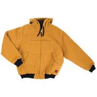 Blouson d'aviateur en toile lourde avec capuchon, Hommes, Petit, Brun Advanced Consulting and Training Ltd.