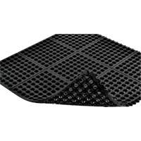 Cushion-Ease&reg; 550 Interlocking Anti-Fatigue Mat, Slotted, 3' x 3' x 3/4", Black, Rubber Advanced Consulting and Training Ltd.