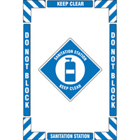 Trousse de marquage du sol ?Sanitation Station? (poste dassainissement), Adh&eacute;sif, Anglais avec pictogramme Advanced Consulting and Training Ltd.