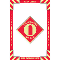 Trousse de marquage du sol ?Fire Extinguisher? (extincteur), Adh&eacute;sif, Anglais avec pictogramme Advanced Consulting and Training Ltd.